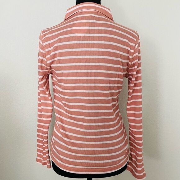 NWT J.Crew Ribbed Polo T-Shirt - Picture 5 of 8